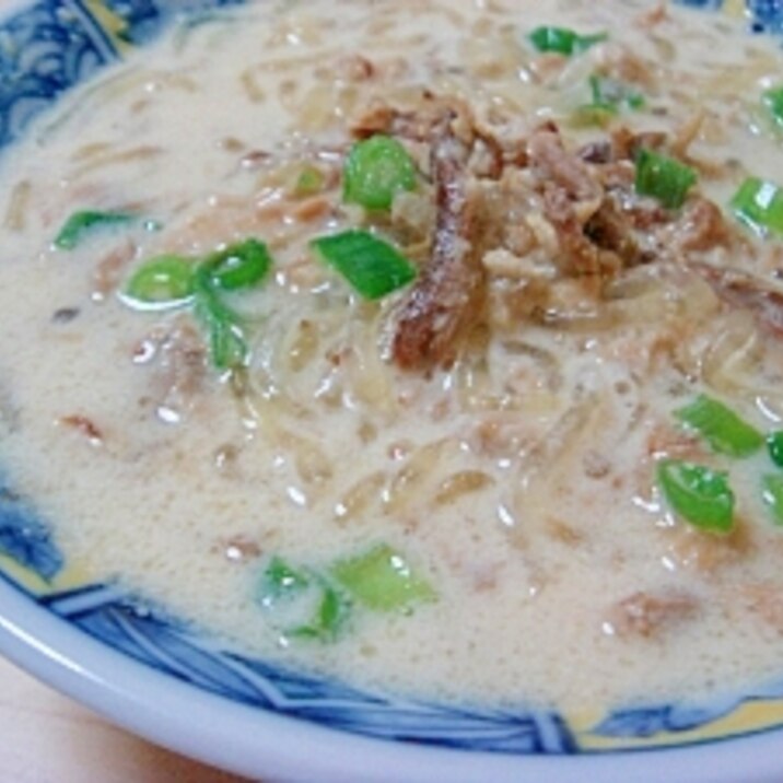 超低カロ♪ビードロ海藻で豚骨ラーメン